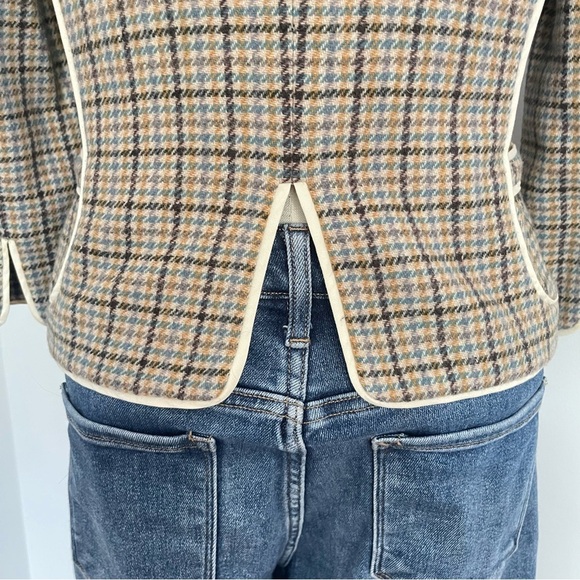 Y2K Vintage Juicy Couture Plaid Wool Blazer size Small deadstock - Picture 8 of 11